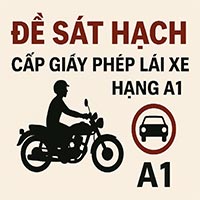 Đề sát hạch cấp Giấy phép lái xe hạng A1 - đề số 5