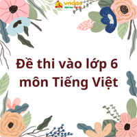 Bộ 08 Đề thi thử vào lớp 6 môn Tiếng Việt năm 2025 - 2026