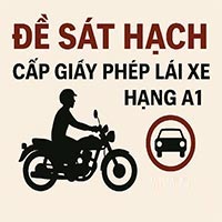 Đề sát hạch cấp Giấy phép lái xe hạng A1 - Đề số 3