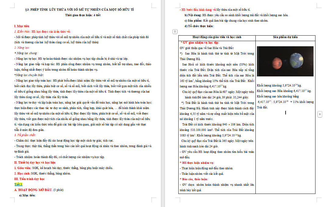 Giáo án PowerPoint Toán 7 Bài 3