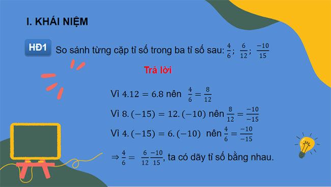 Dãy tỉ số bằng nhau