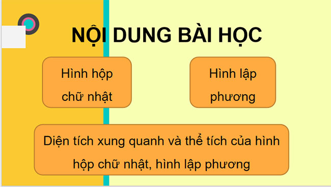 Hình hộp chữ nhật Hình lập phương