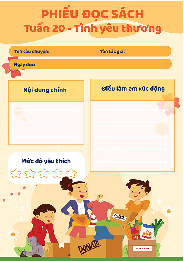 Phiếu đọc mở rộng Tiếng Việt lớp 4 Kết nối tri thức