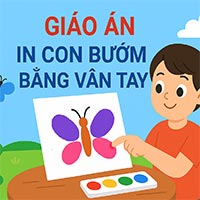 Giáo án: In con bướm bằng vân tay