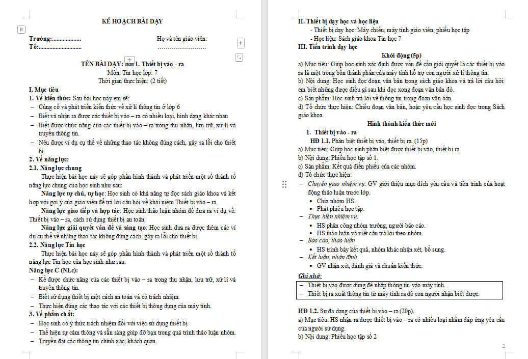  Thiết bị vào ra