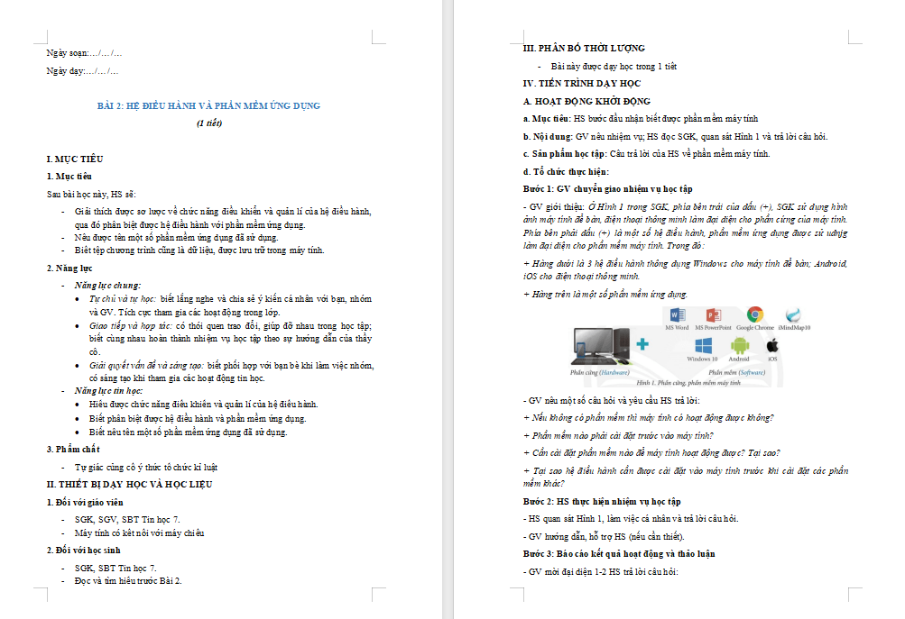 Hệ điều hành và phần mềm ứng dụng