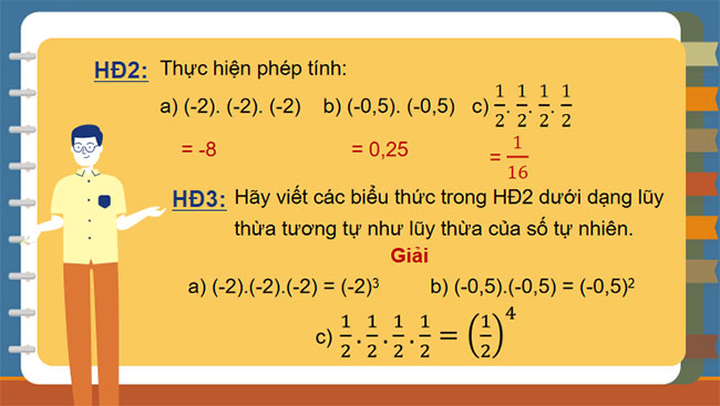  Lũy thừa với số mũ tự nhiên của một số hữu tỉ