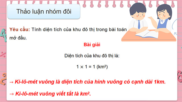 PowerPoint Toán 5 Ki-lô-mét vuông