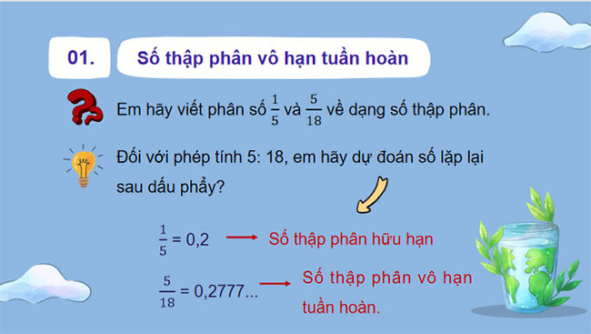 Làm quen với số thập phân vô hạn tuần hoàn