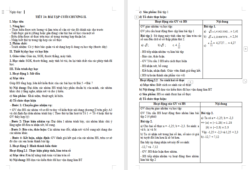 Bài tập cuối chương 2