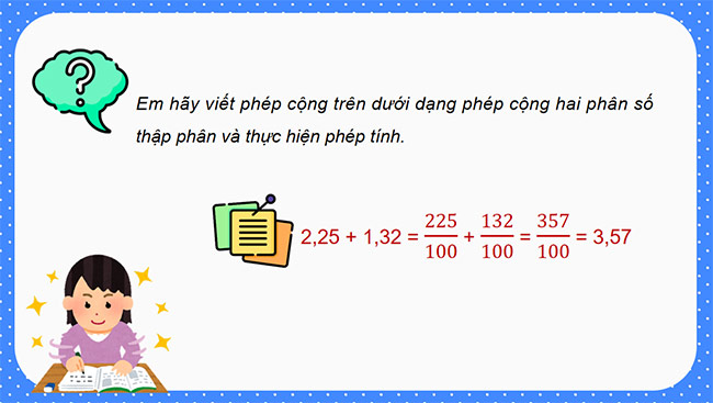 PowerPoint Toán 5 Cộng các số thập phân