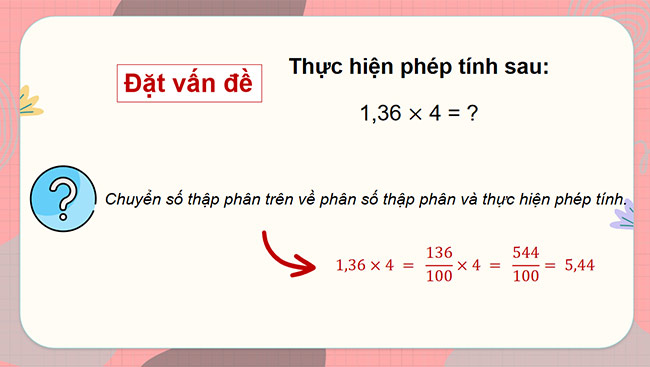 PowerPoint Toán 5 Nhân một số thập phân với một số tự nhiên