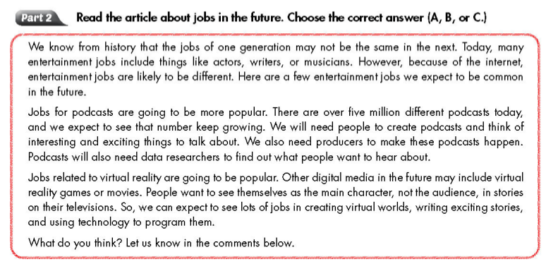 SBT Tiếng Anh 9 Smart World Unit 8 Review minh họa 2