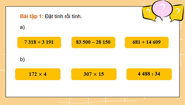 PowerPoint Toán 5 Ôn tập các phép tính với số tự nhiên