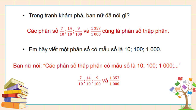 PowerPoint Toán 5 Phân số thập phân