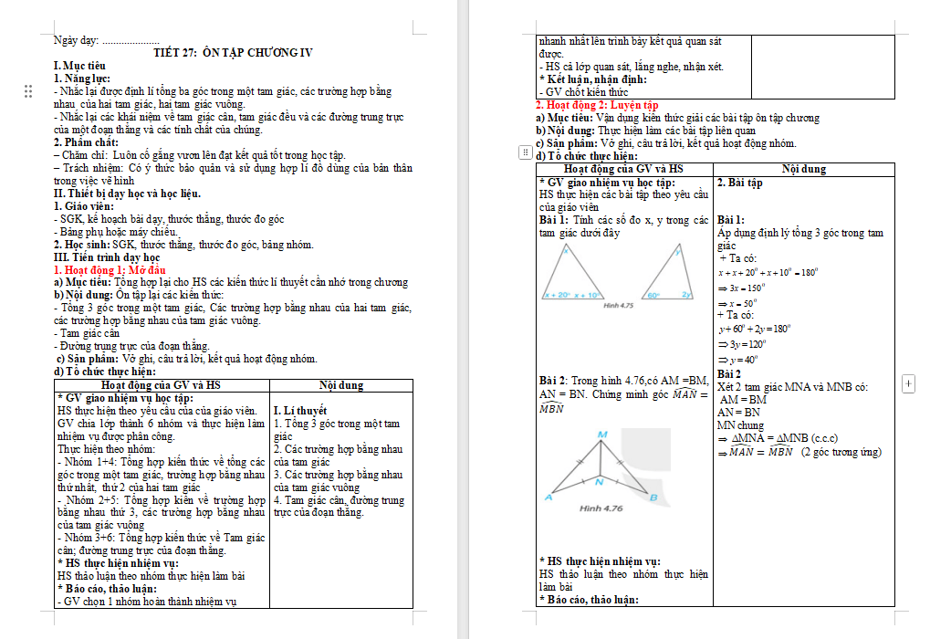 Bài tập cuối chương 4
