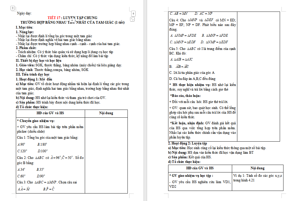 Luyện tập chung trang 68