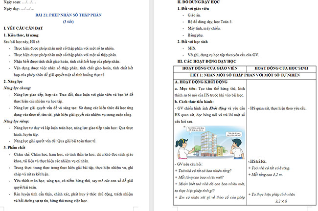 PowerPoint Toán 5 Phép nhân số thập phân