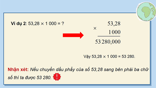 PowerPoint Toán 5 Nhân, chia số thập phân với 10; 100; 1000;... hoặc với 0,1; 0,01; 0,001;...