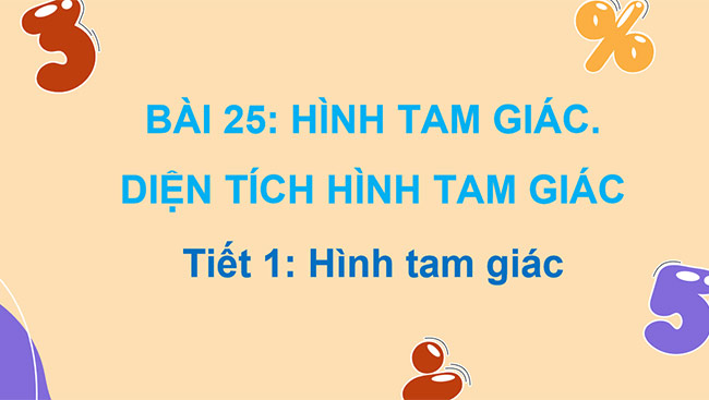 PowerPoint Toán 5 Hình tam giác. Diện tích hình tam giác