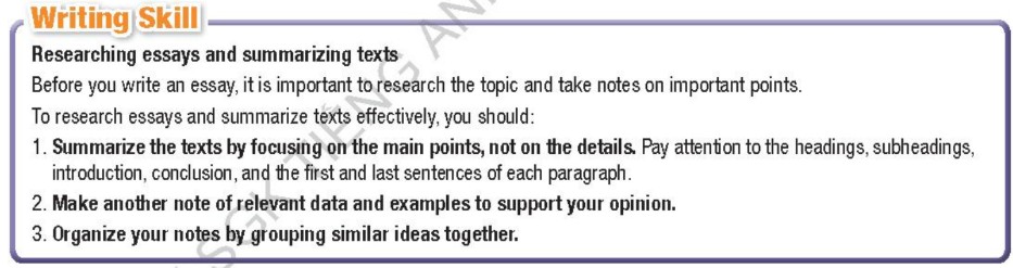 Tiếng Anh 12 Unit 10 lesson 3 i-Learn Smart World - Writing