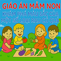 Giáo án: Khám phá màu sắc của một số loại rau củ quả 