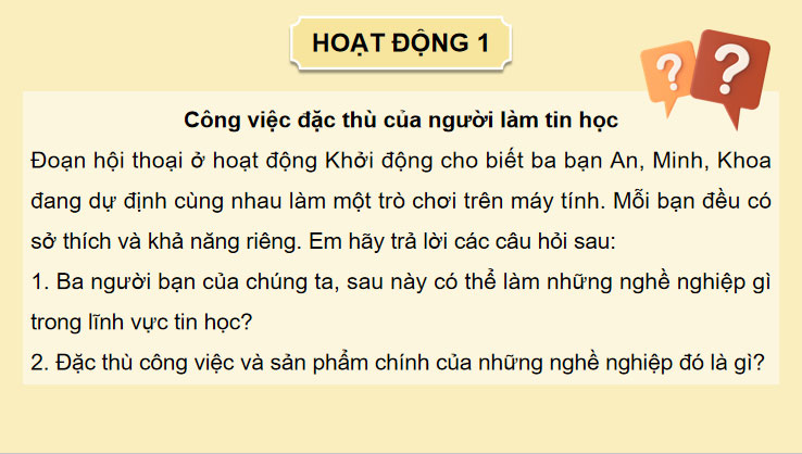 Tin học và thế giới nghề nghiệp