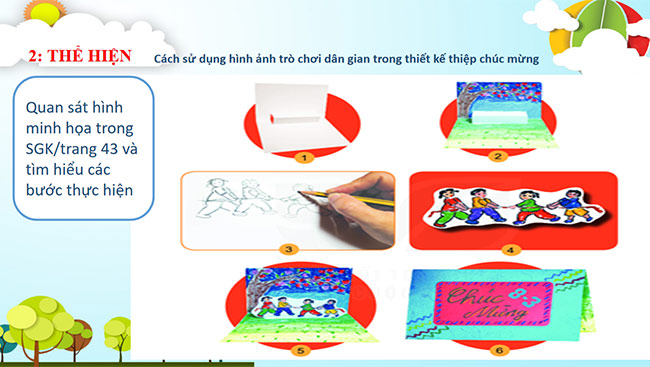 PowerPoint Mĩ thuật 6 Thiết kế thiệp chúc mừng