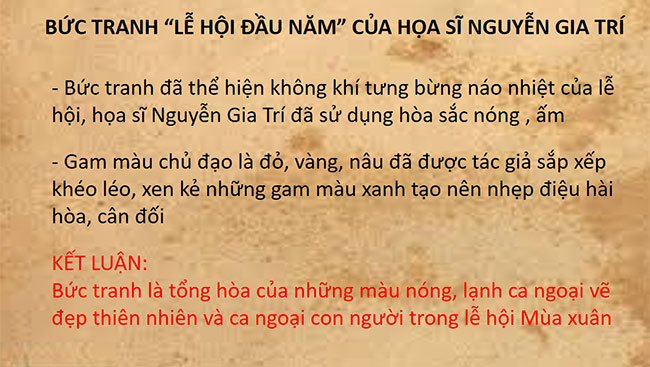 PowerPoint Mĩ thuật 6 Hòa sắc trong tranh chủ đề lễ hội