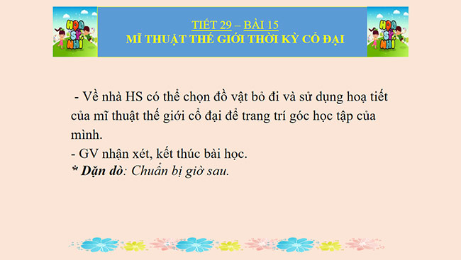 PowerPoint Mĩ thuật 6 Mĩ thuật thế giới thời kì cổ đại