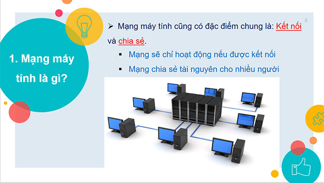 PowerPoint Tin học 6 Mạng máy tính