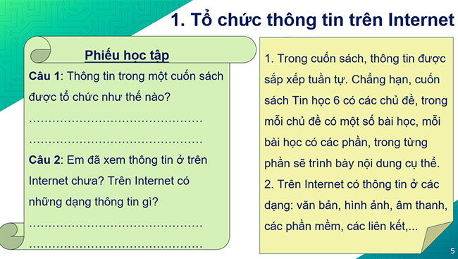 PowerPoint Tin học 6 Mạng thông tin toàn cầu