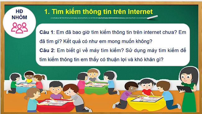 PowerPoint Tin học 6 Tìm kiếm thông tin trên Internet