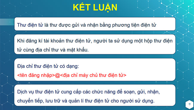 PowerPoint Tin học 6 Thư điện tử