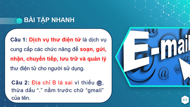 PowerPoint Tin học 6 Thư điện tử