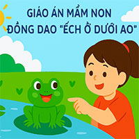 Giáo án: Đồng dao “Ếch ở dưới ao”