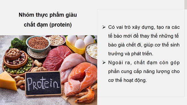 PowerPoint Công nghệ 6 Bài 4: Thực phẩm và dinh dưỡng
