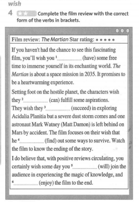 Friends Plus 9 Workbook giải Unit 5 Language Focus trang 35