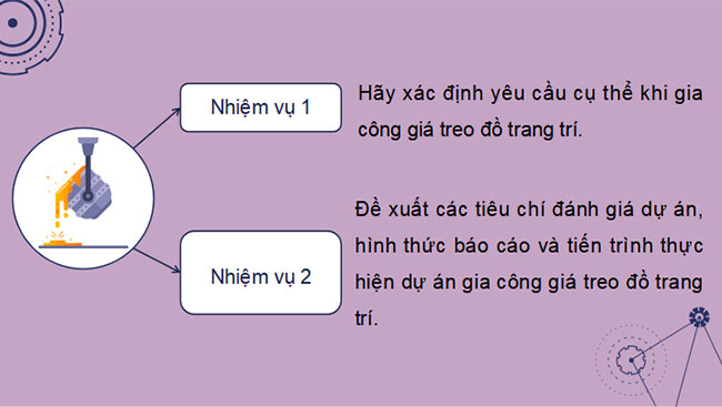 Dự án Gia công giá treo đồ trang trí