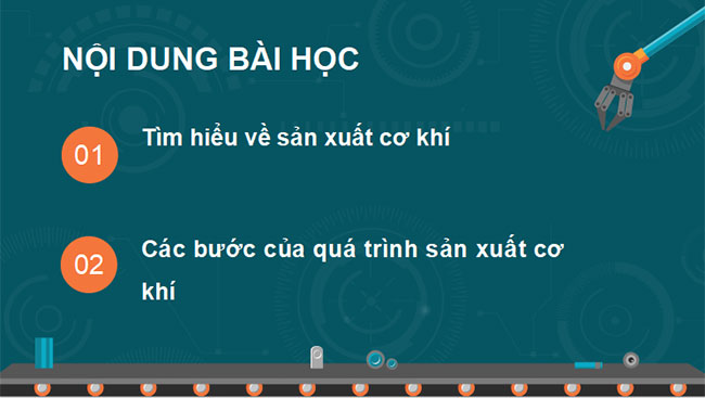Quá trình sản xuất cơ khí