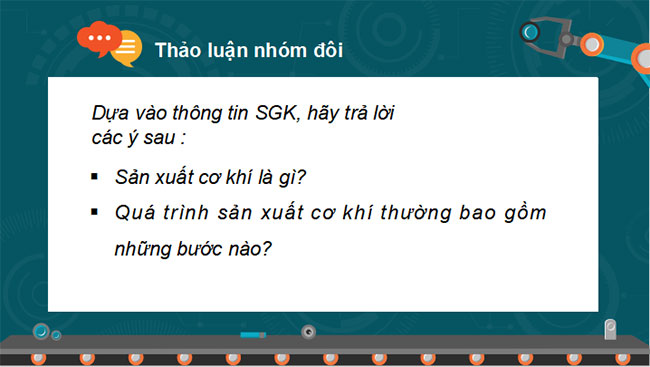 Quá trình sản xuất cơ khí