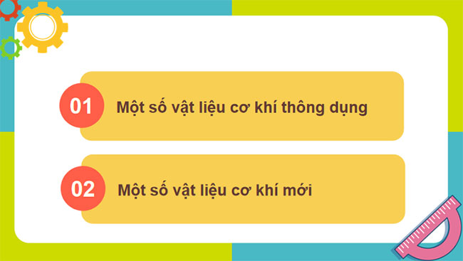 Vật liệu thông dụng và vật liệu mới dùng trong cơ khí