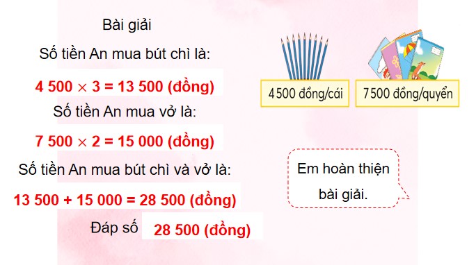 PowerPoint Toán 4 Bài toán giải bằng ba bước tính