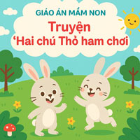 Giáo án: Truyện 'Hai chú Thỏ ham chơi'