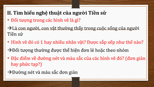 PowerPoint Mĩ thuật 6 Những hình vẽ trong hang động