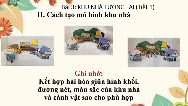 PowerPoint Mĩ thuật 6 Khu nhà tương lai