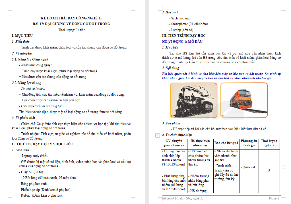 Giáo án PowerPoint Công nghệ Cơ khí 11 Bài 17
