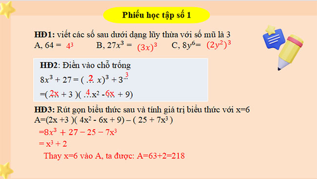 Giáo án PowerPoint Toán 8 Bài 8