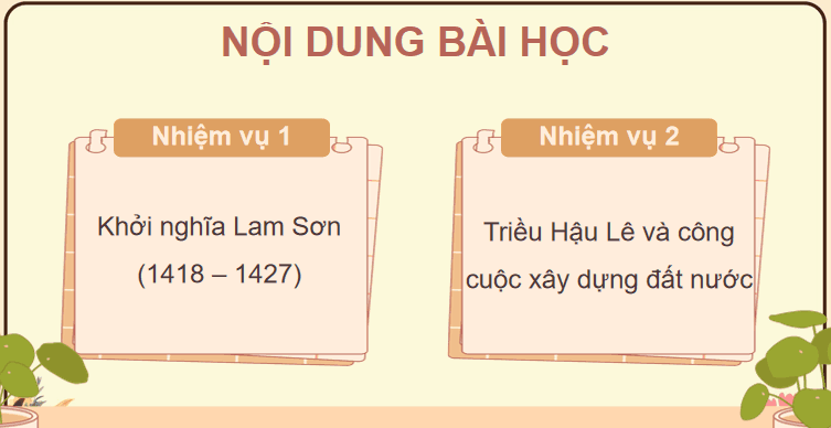 Bài 12: Khởi nghĩa Lam Sơn và Triều Hậu Lê