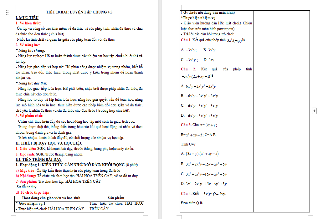 PowerPoint Toán 8 Luyện tập chung trang 25